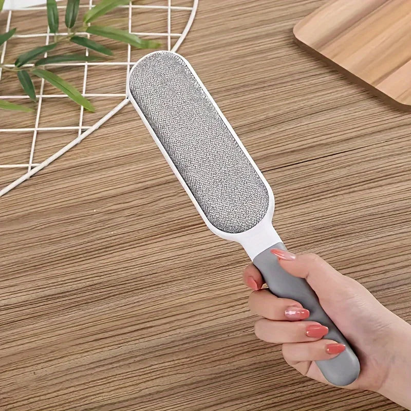 Double-Sided Pet Hair Remover Brush – Reusable Electrostatic Lint Brush for Clothes, Sofa, Furniture & Carpet | No Refills Needed 🔥