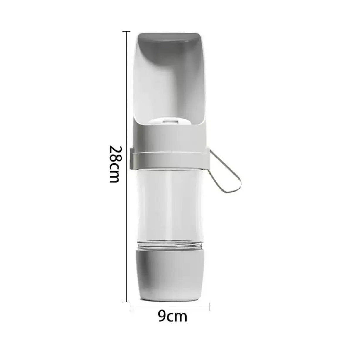2-in-1 Portable Dog Water Bottle with Food Container – Leak-Proof Travel Pet Dispenser for Walking, Hiking & Camping