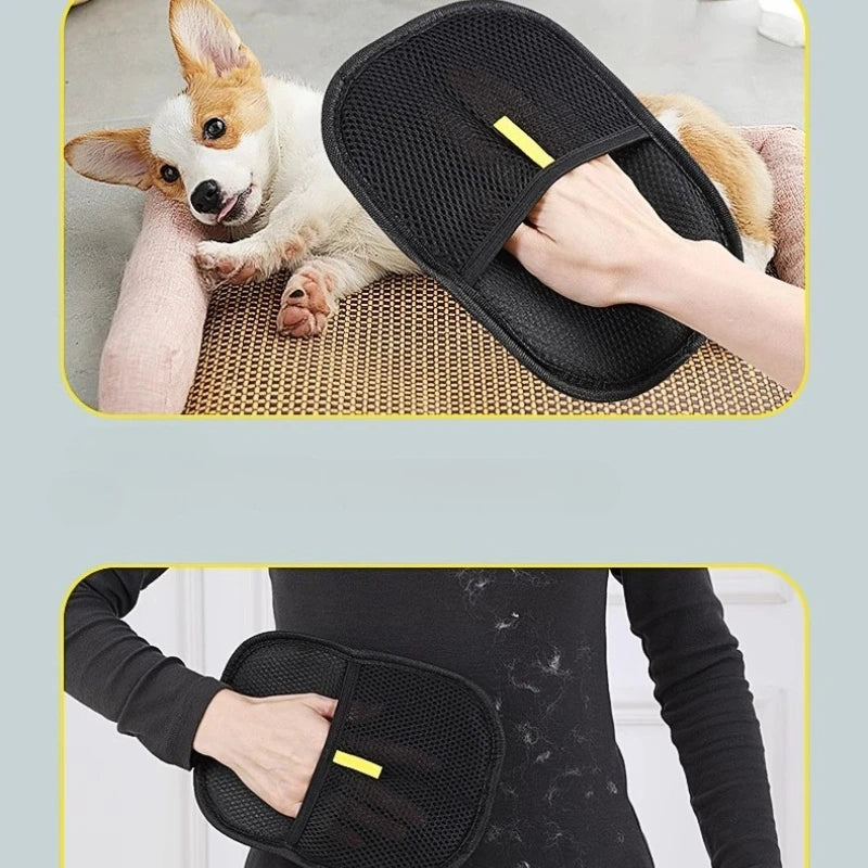 Pet Hair Remover Glove for Dogs & Cats – Reusable Electrostatic Washable Glove for Clothes, Furniture, Sofa & Carpet