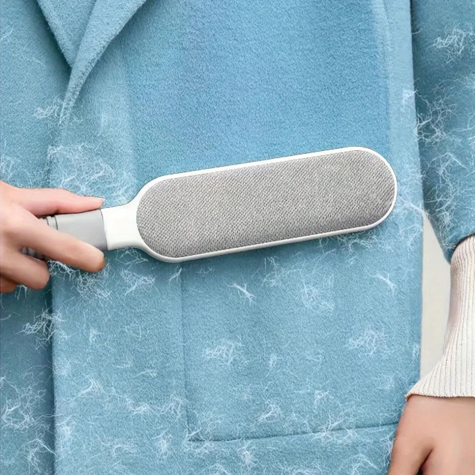 Double-Sided Pet Hair Remover Brush – Reusable Electrostatic Lint Brush for Clothes, Sofa, Furniture & Carpet | No Refills Needed 🔥