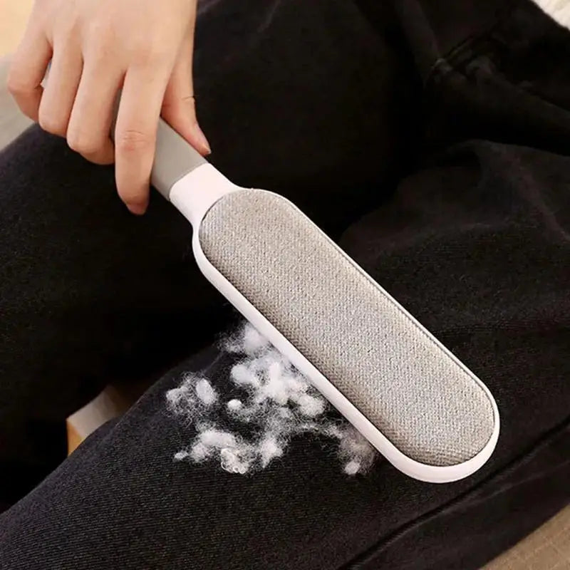 Double-Sided Pet Hair Remover Brush – Reusable Electrostatic Lint Brush for Clothes, Sofa, Furniture & Carpet | No Refills Needed 🔥