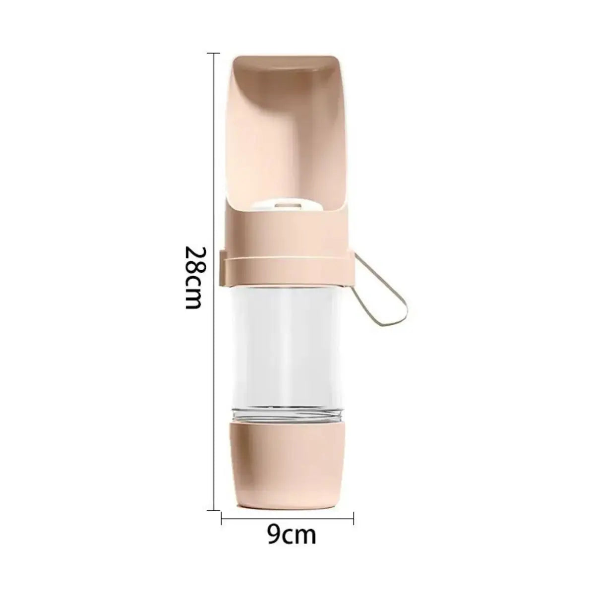 2-in-1 Portable Dog Water Bottle with Food Container – Leak-Proof Travel Pet Dispenser for Walking, Hiking & Camping