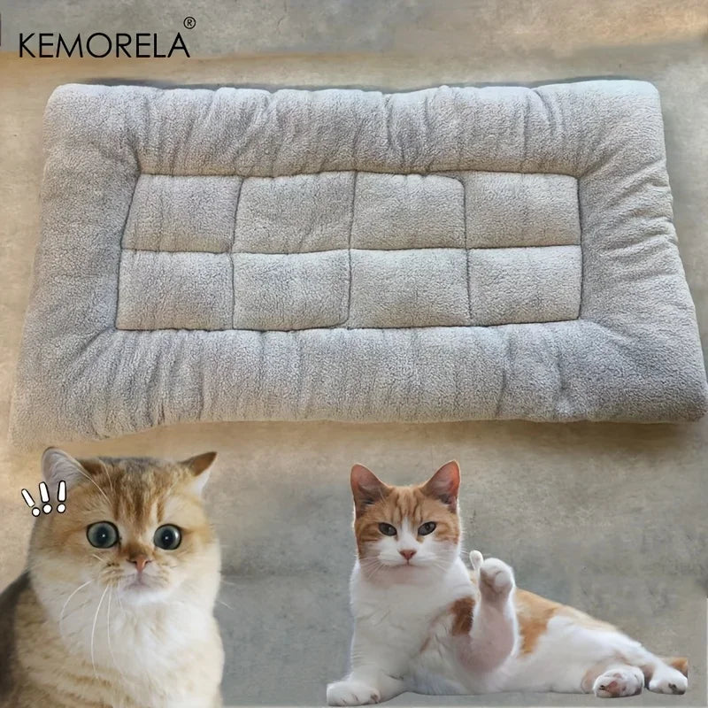 Extra Large Plush Dog Bed Mat – XL Fluffy Washable Non-Slip Sleeping Mat for Large Breed Dogs | Double-Sided | All Season | 120x60cm