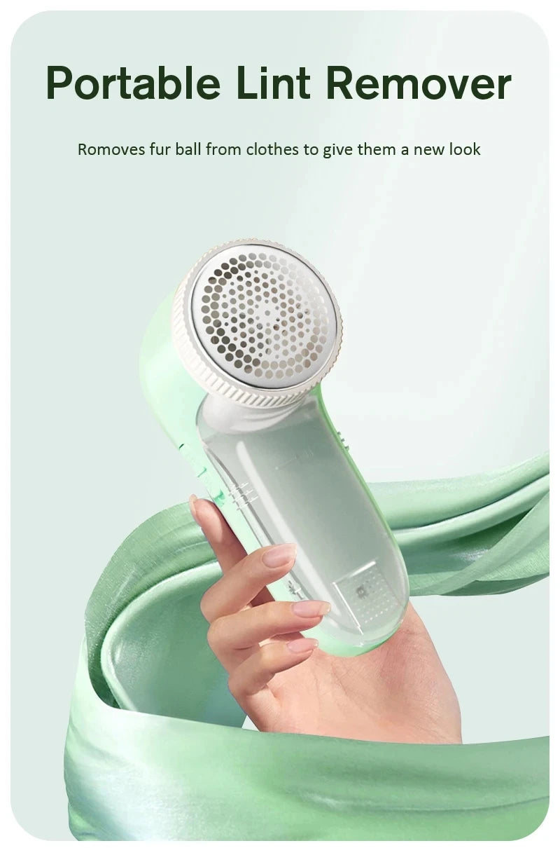 Electric Lint Remover & Fabric Shaver – USB Rechargeable Pilling Remover for Sweaters, Clothes & Blankets