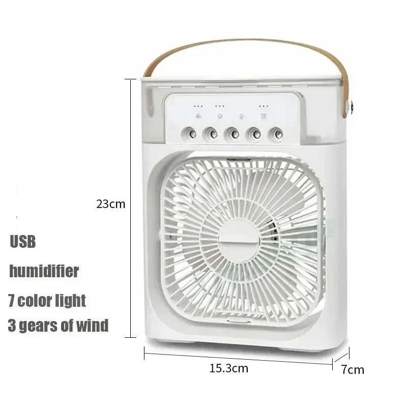 3-in-1 Portable Air Cooler – Silent Desktop Fan & Humidifier for Summer Relief