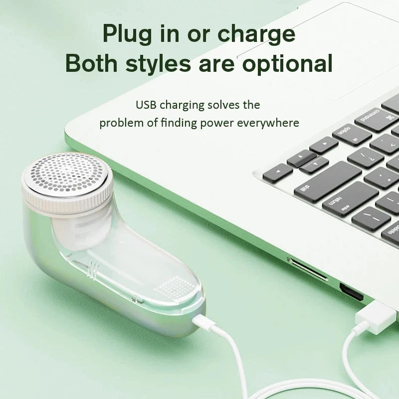 Electric Lint Remover & Fabric Shaver – USB Rechargeable Pilling Remover for Sweaters, Clothes & Blankets