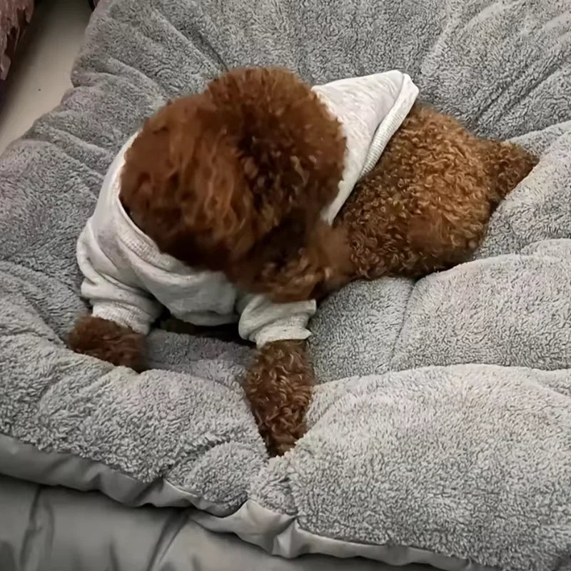 Extra Large Plush Dog Bed Mat – XL Fluffy Washable Non-Slip Sleeping Mat for Large Breed Dogs | Double-Sided | All Season | 120x60cm