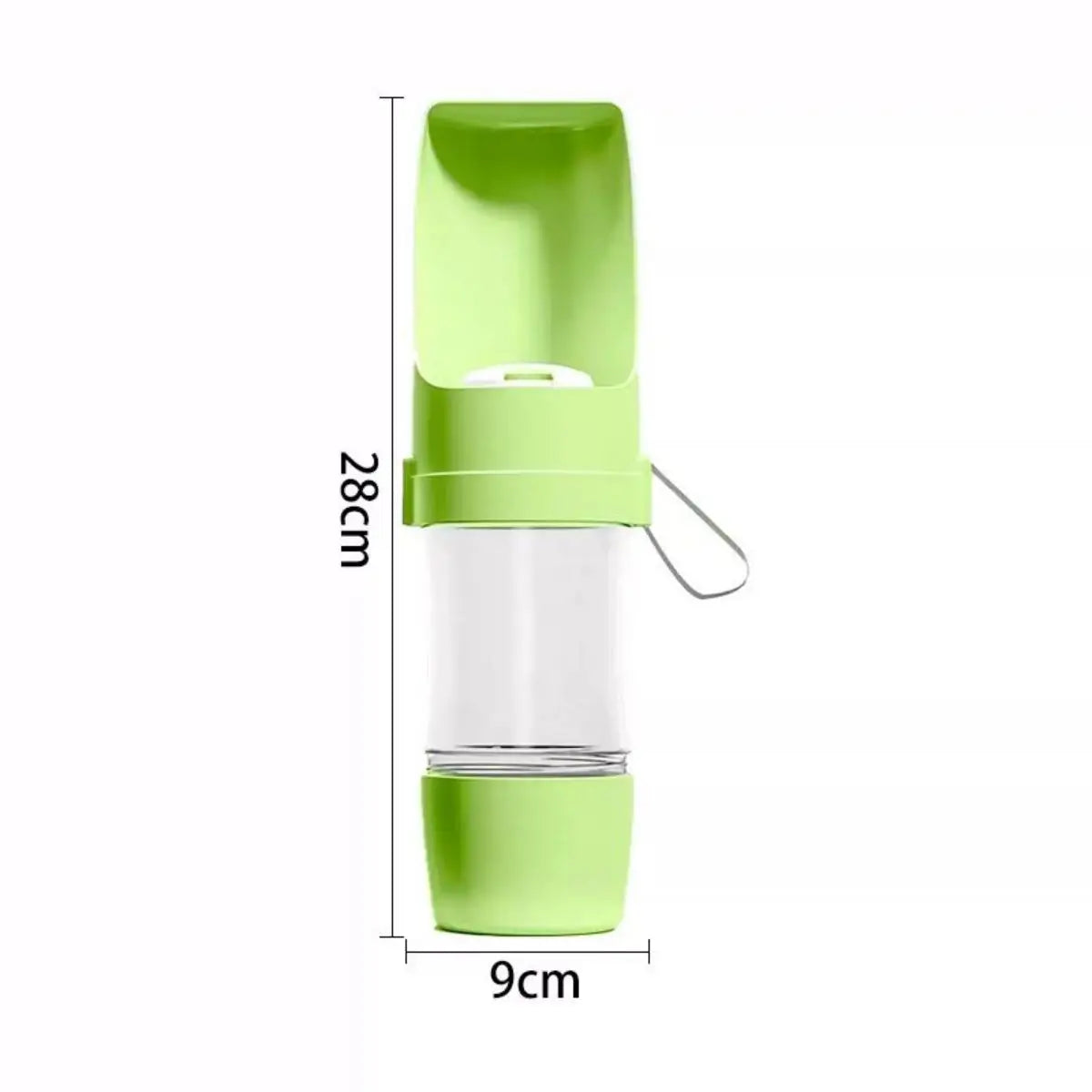 2-in-1 Portable Dog Water Bottle with Food Container – Leak-Proof Travel Pet Dispenser for Walking, Hiking & Camping