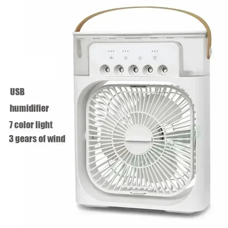 3-in-1 Portable Air Cooler – Silent Desktop Fan & Humidifier for Summer Relief