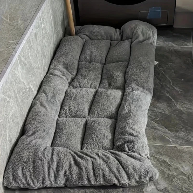 Extra Large Plush Dog Bed Mat – XL Fluffy Washable Non-Slip Sleeping Mat for Large Breed Dogs | Double-Sided | All Season | 120x60cm