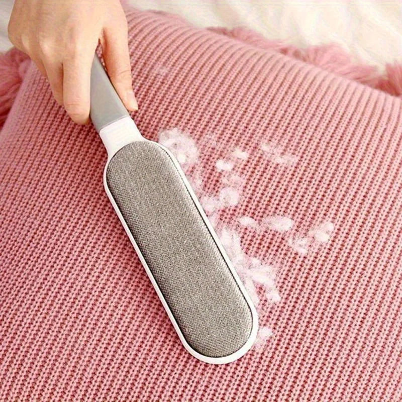 Double-Sided Pet Hair Remover Brush – Reusable Electrostatic Lint Brush for Clothes, Sofa, Furniture & Carpet | No Refills Needed 🔥