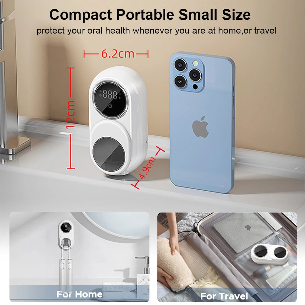 Toothbrush UV Dryer Portable Wall-Mounted UV Tooth Brush Sanitizer Holder USB Rechargeable Toothbrush Storage Bracket Sterilizer