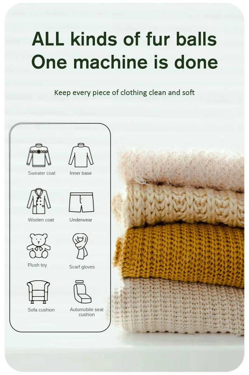 Electric Lint Remover & Fabric Shaver – USB Rechargeable Pilling Remover for Sweaters, Clothes & Blankets