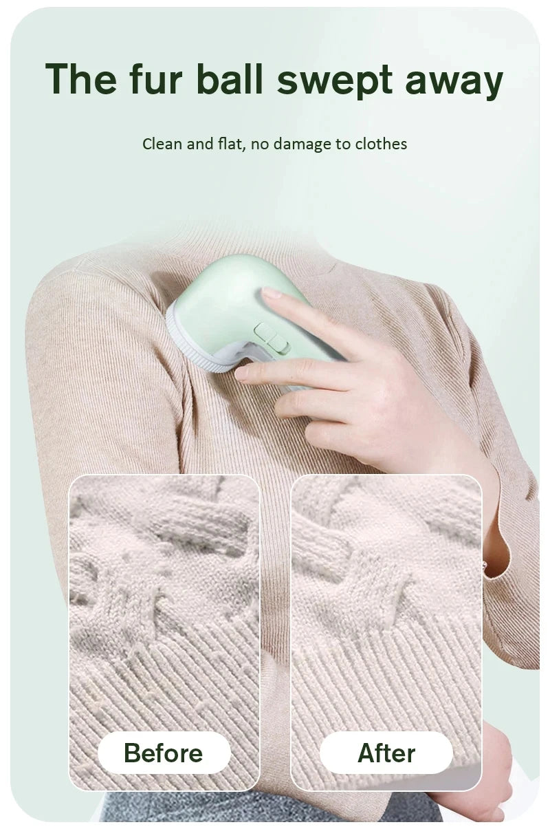 Electric Lint Remover & Fabric Shaver – USB Rechargeable Pilling Remover for Sweaters, Clothes & Blankets